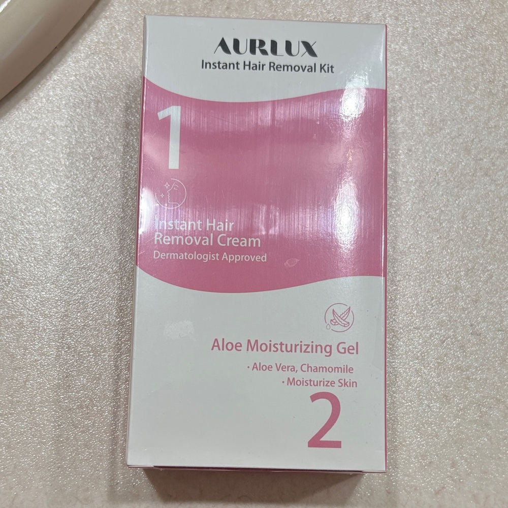 Aurlux Instant Hair Removal Kit with Aloe Moisturizing Gel